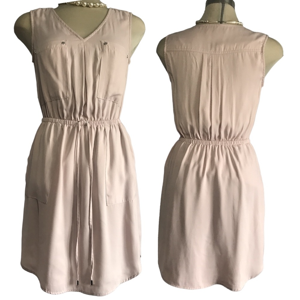 Dinamite Luxury Sleeves Beige Dress Size XS